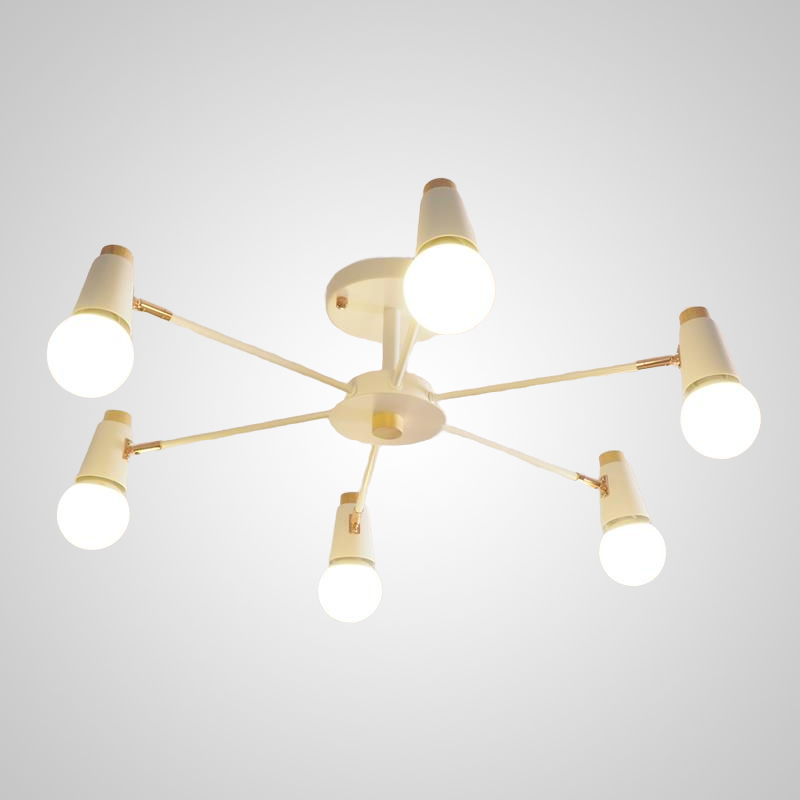 Потолочная люстра ROTARY L8 Black by ImperiumLoft