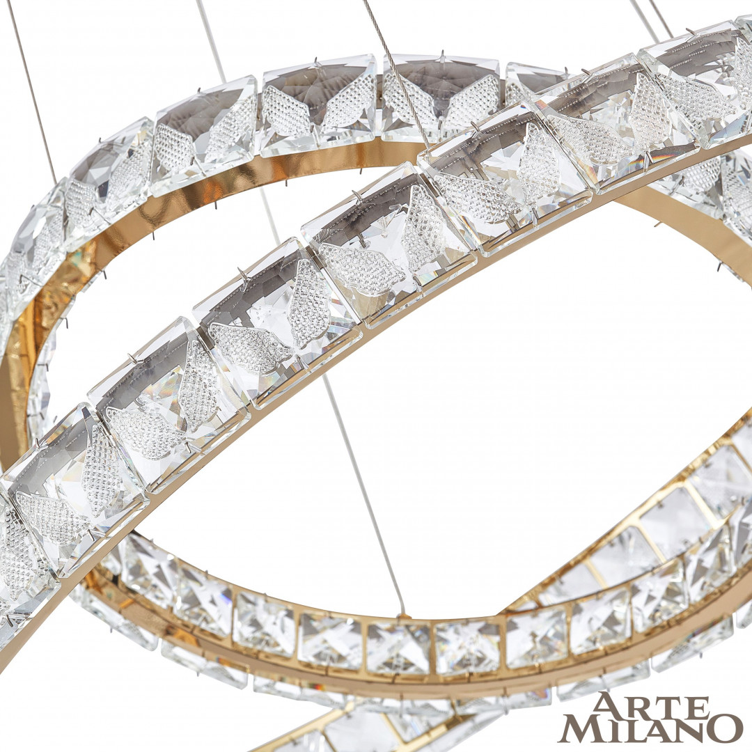 Люстра светодиодная с пультом 311311/D800-D600 GD Arte Milano