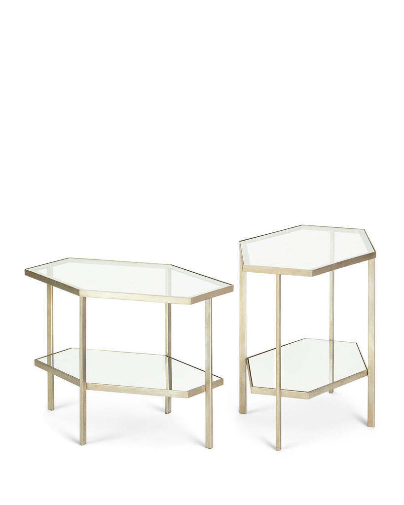 Серебряный журнальный стол Остин Louvre Home ostin2