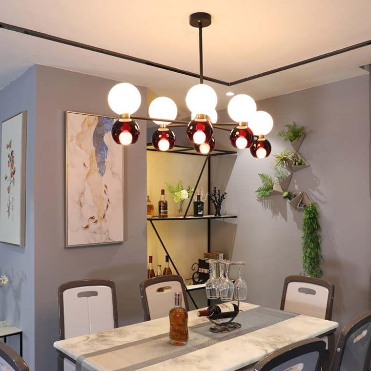 Люстра потолочная LAVINIA 6 (3+3) рейка by ImperiumLoft