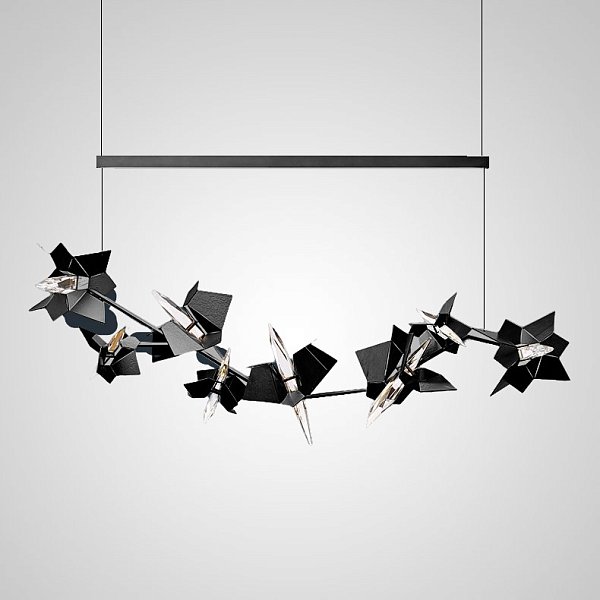 Подвесной светильник BERGAMO L180 Black by ImperiumLoft