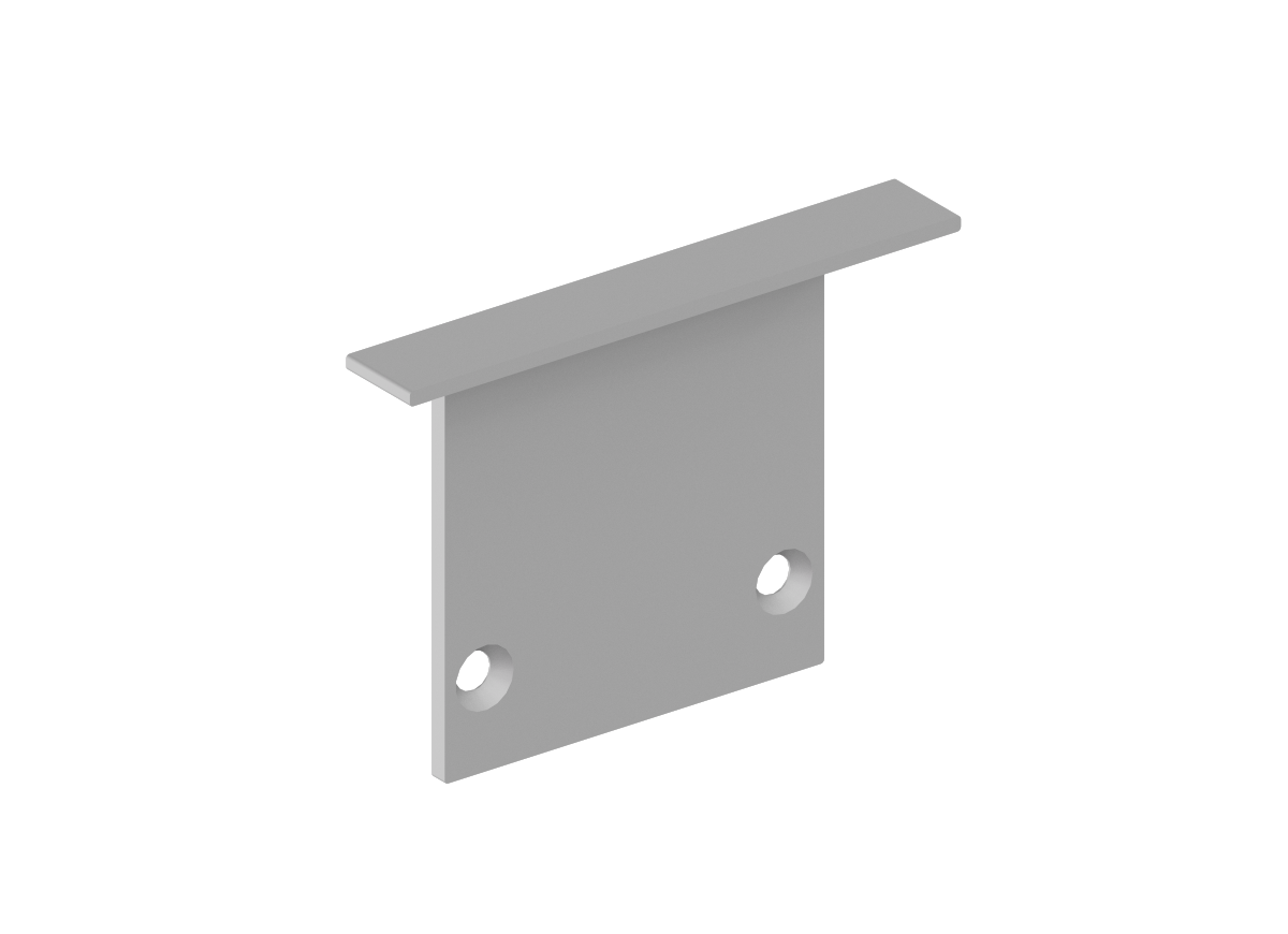 Боковая  глухая заглушка для профиля Donolux DNCAP18502Alu