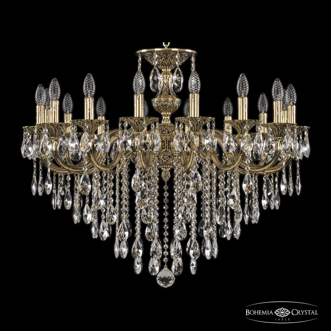 Люстра бронзовая с хрусталём 72201/16/300 B GB