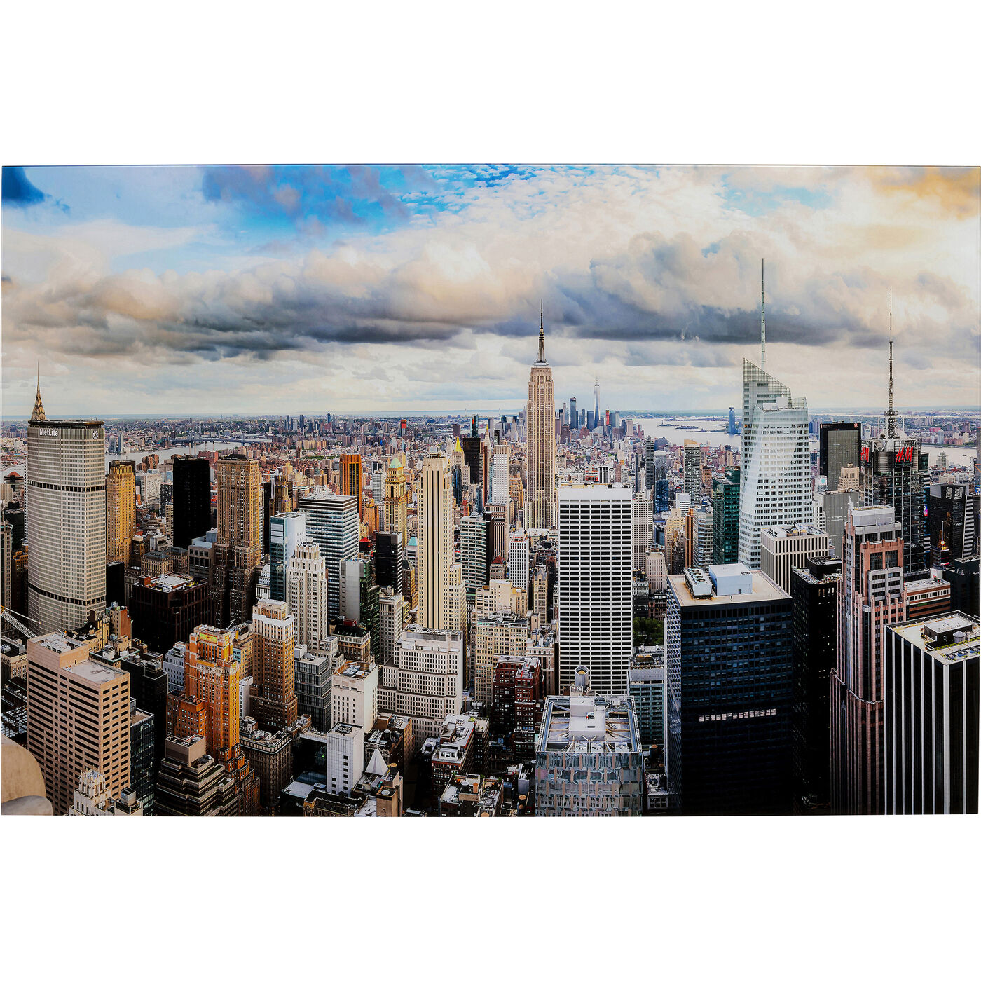 Картина стеклянная City View 150x100cm KARE 56581