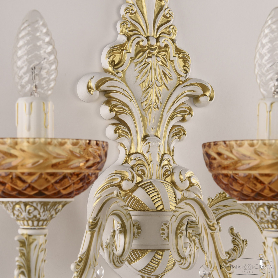 Бра хрустальные AL7901B15/3/175 A WMG P Amber/M-1F Bohemia Ivele Crystal