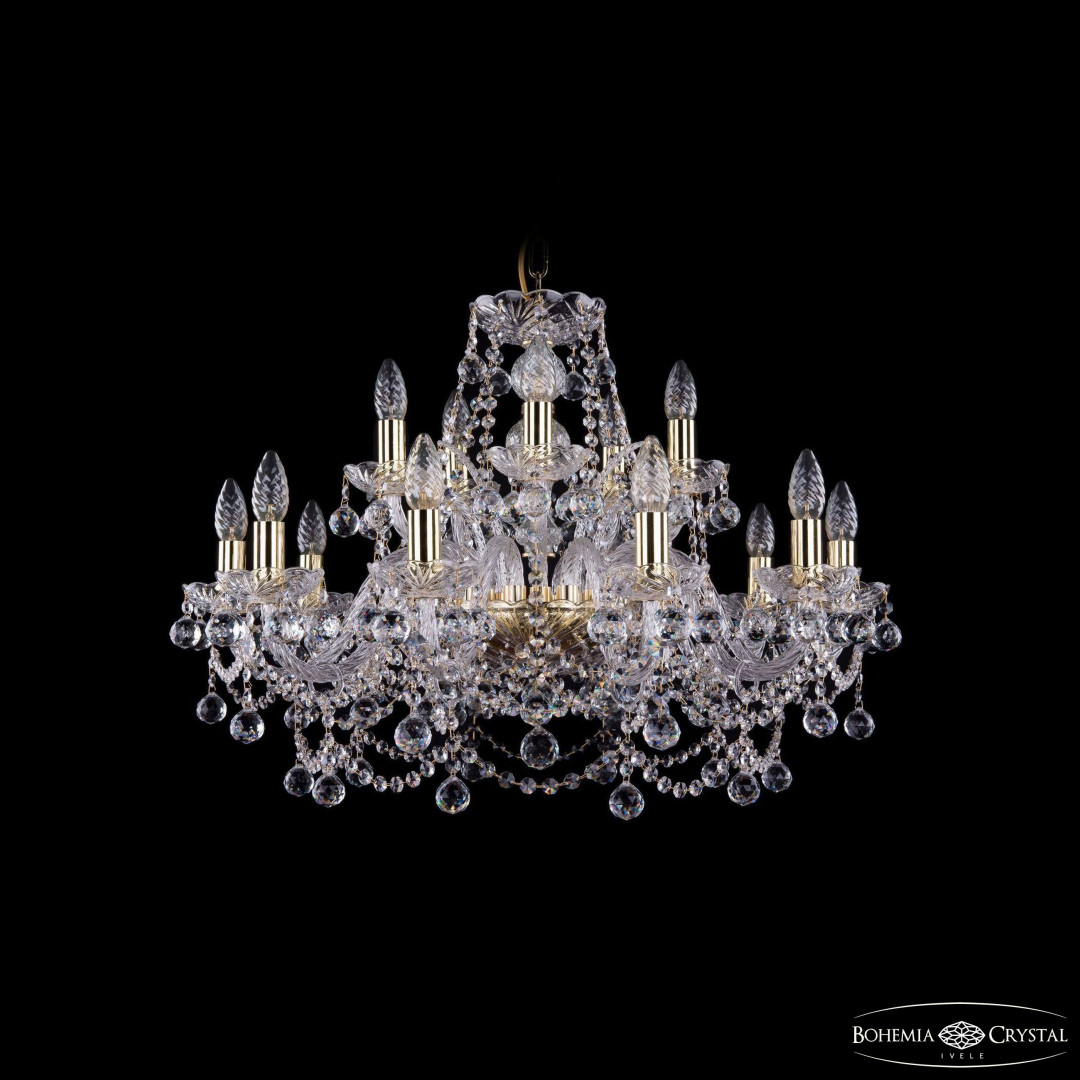 Люстра хрустальная 1411/10+5/240 G Balls