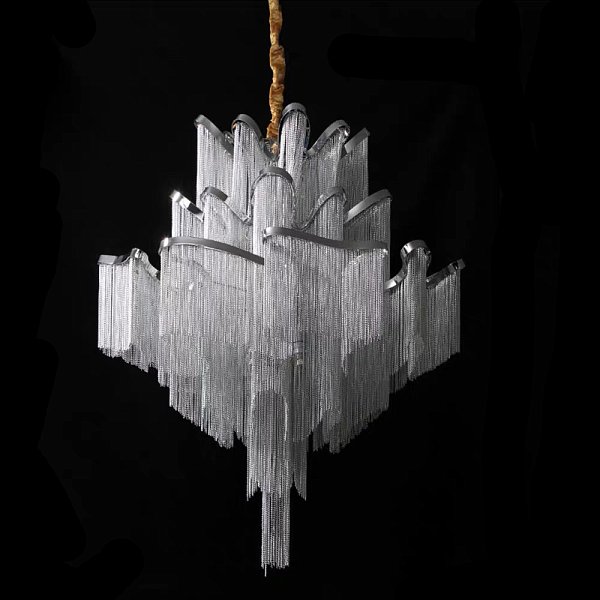 Люстра Ava Chain Atlantis Chandelier D120 Хром by ImperiumLoft