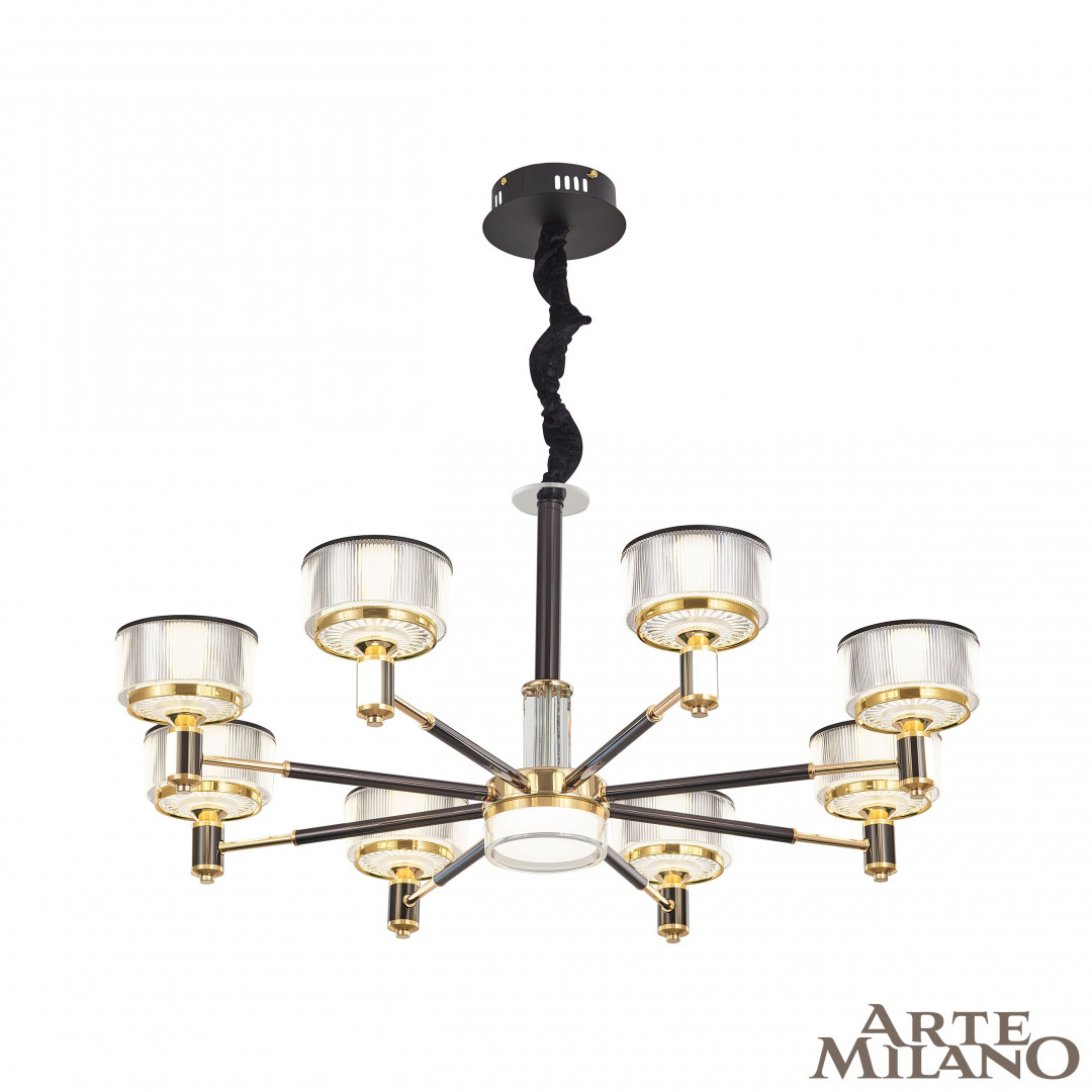 Люстра светодиодная 276210/8 BK/GD Arte Milano