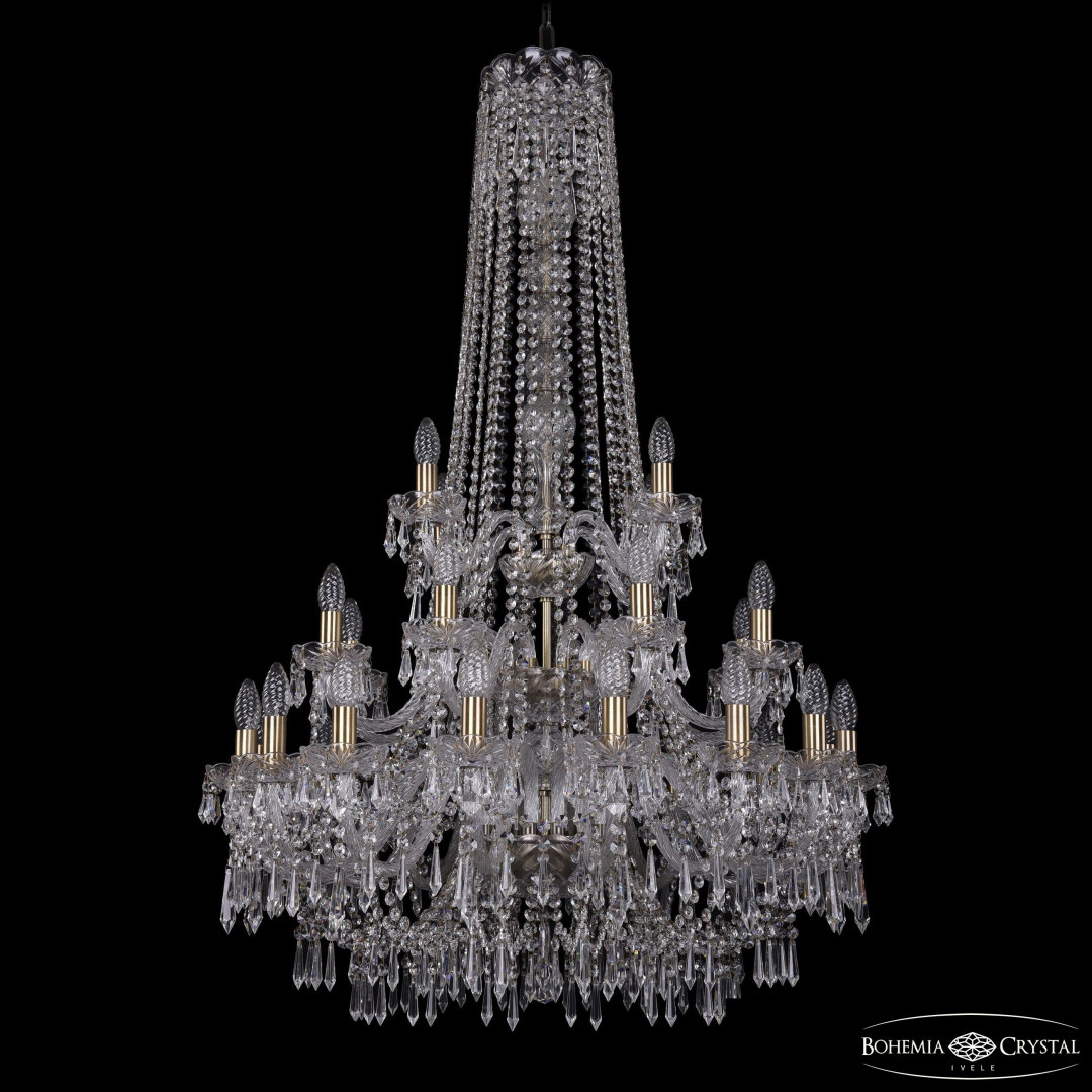 Люстра хрустальная 1403/16+8+4/300/h-130/3d Pa