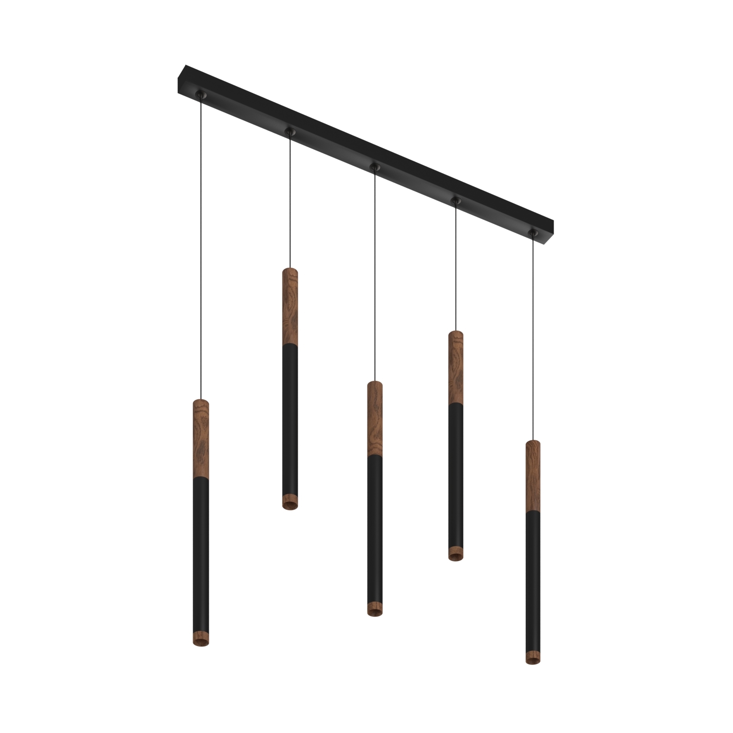 Подвесной (накладной) светодиодный светильник Ledron SAGITONY E5 T40 Wooden 200 Black