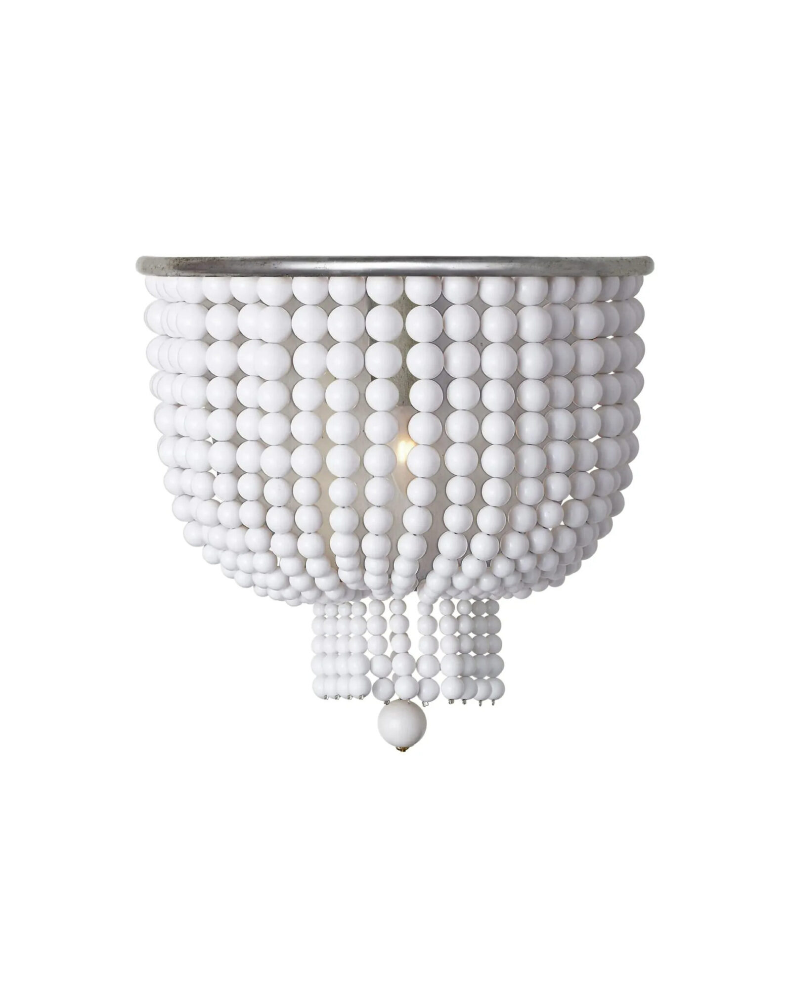 Серебряный настенный светильник Бувье Louvre Home JJ10655-1WB