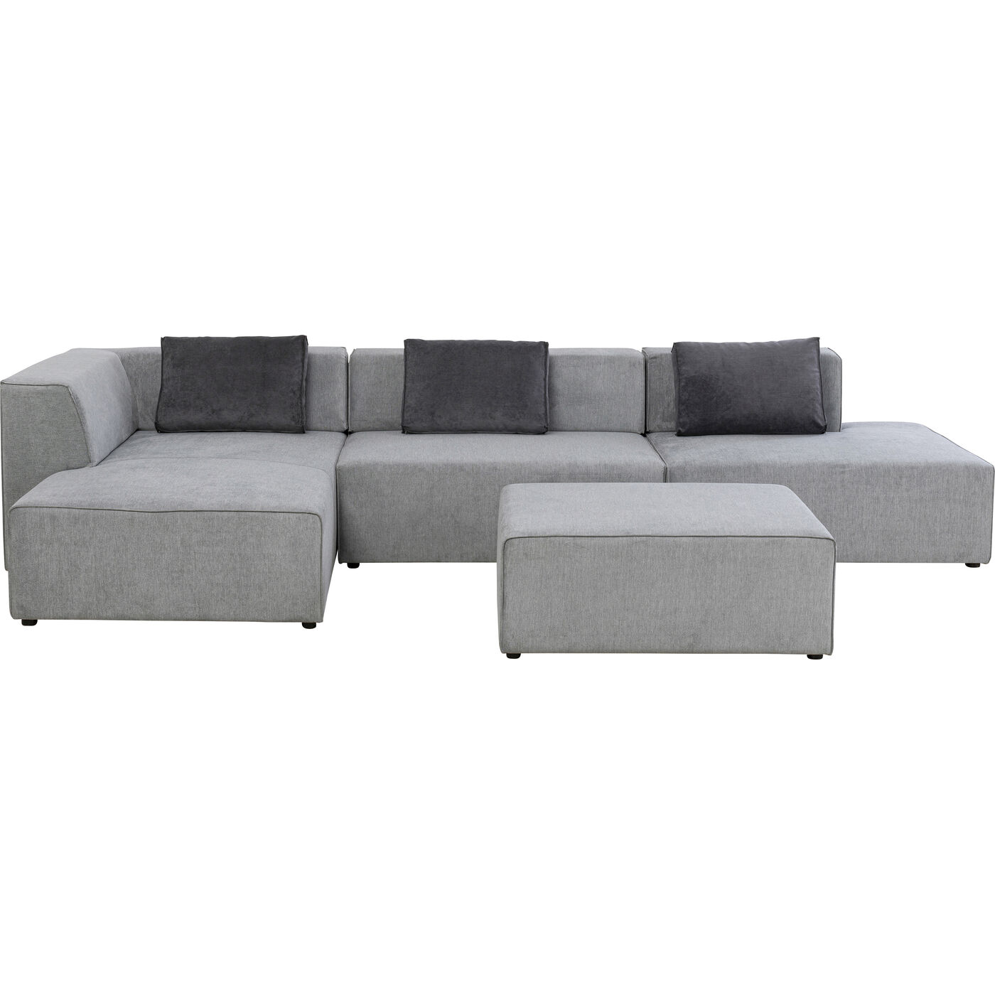 Диван угловой левосторонний Infinity Atlanta Grey Left KARE 86586