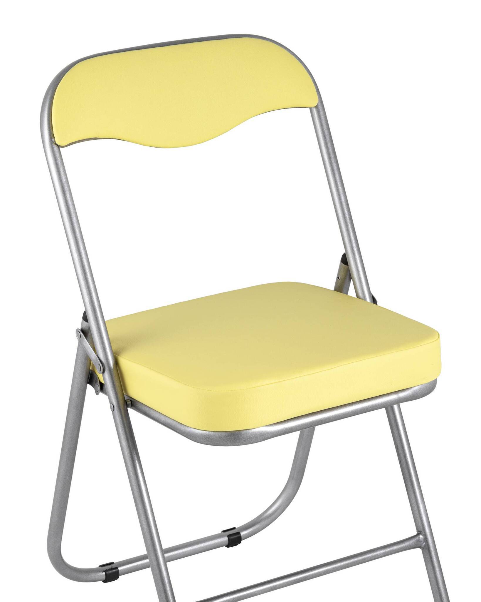 Стул складной ДЖОН металлик, желтый Stool Group