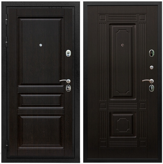 Дверь входная Graf Премиум-Н МДФ 16 мм ФЛ-243 Венге / МДФ 6 мм ФЛ-2 Венге