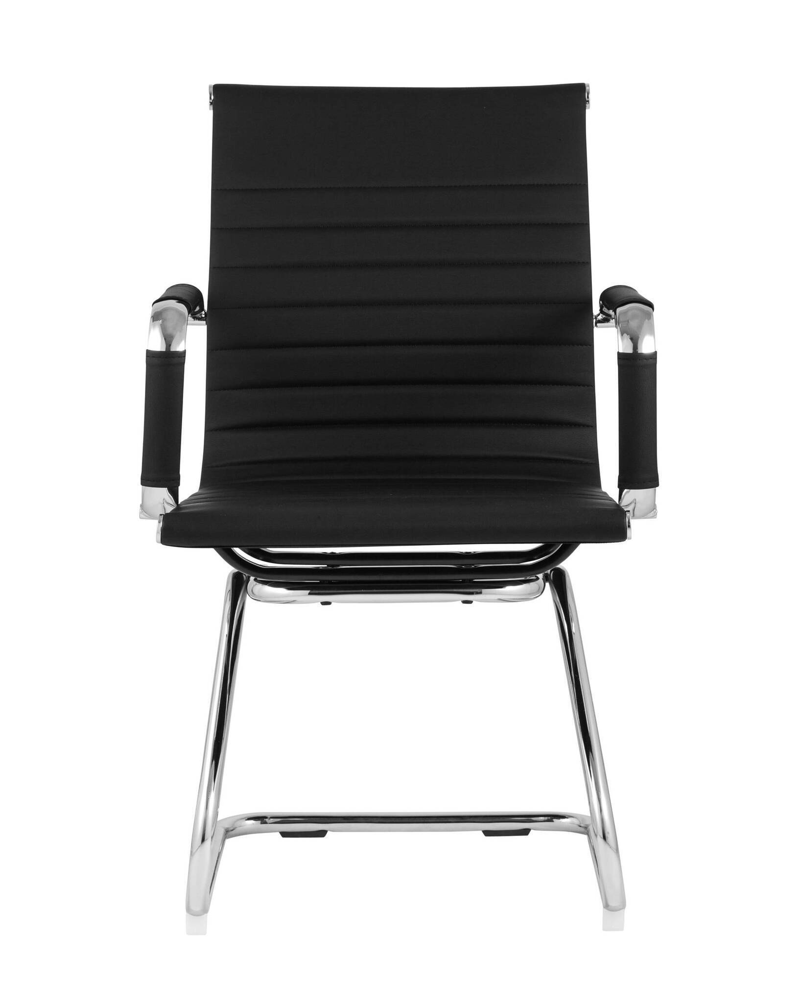 Кресло для посетителейs Visit черное TopChairs