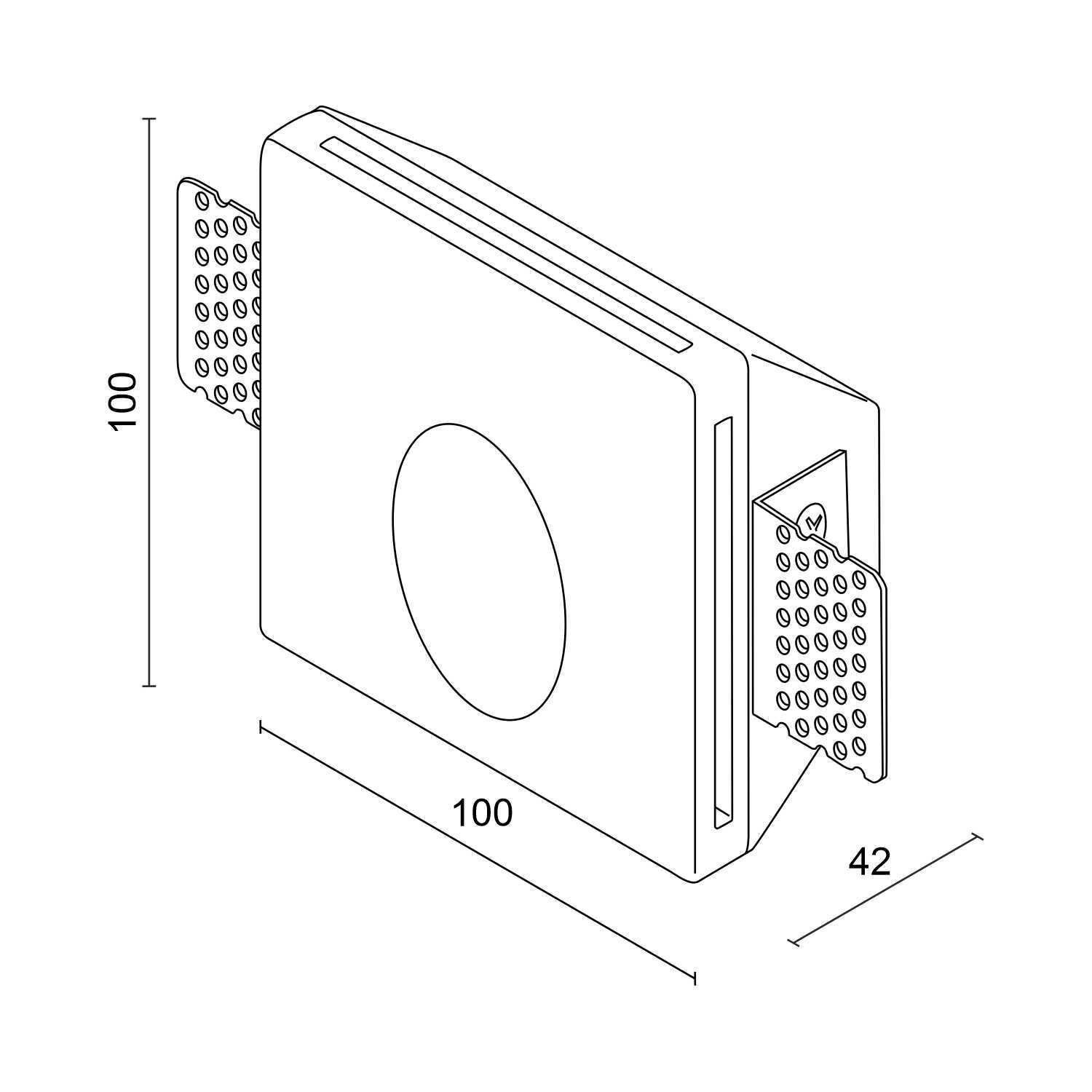 Встраиваемый гипсовый светильник для стен и ступеней Ledron MW9430 Встраиваемый гипсовый светильник для стен и ступеней Ledron MW9430