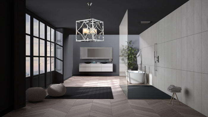 Подвесной светильник Lumina Deco LDP 1223-4 CHR