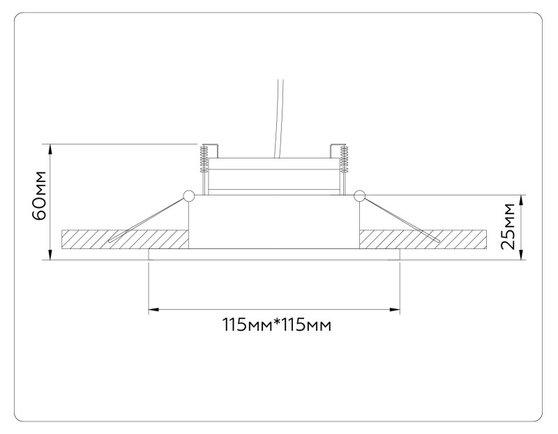 Встраиваемый светильник Ambrella Light TN52338