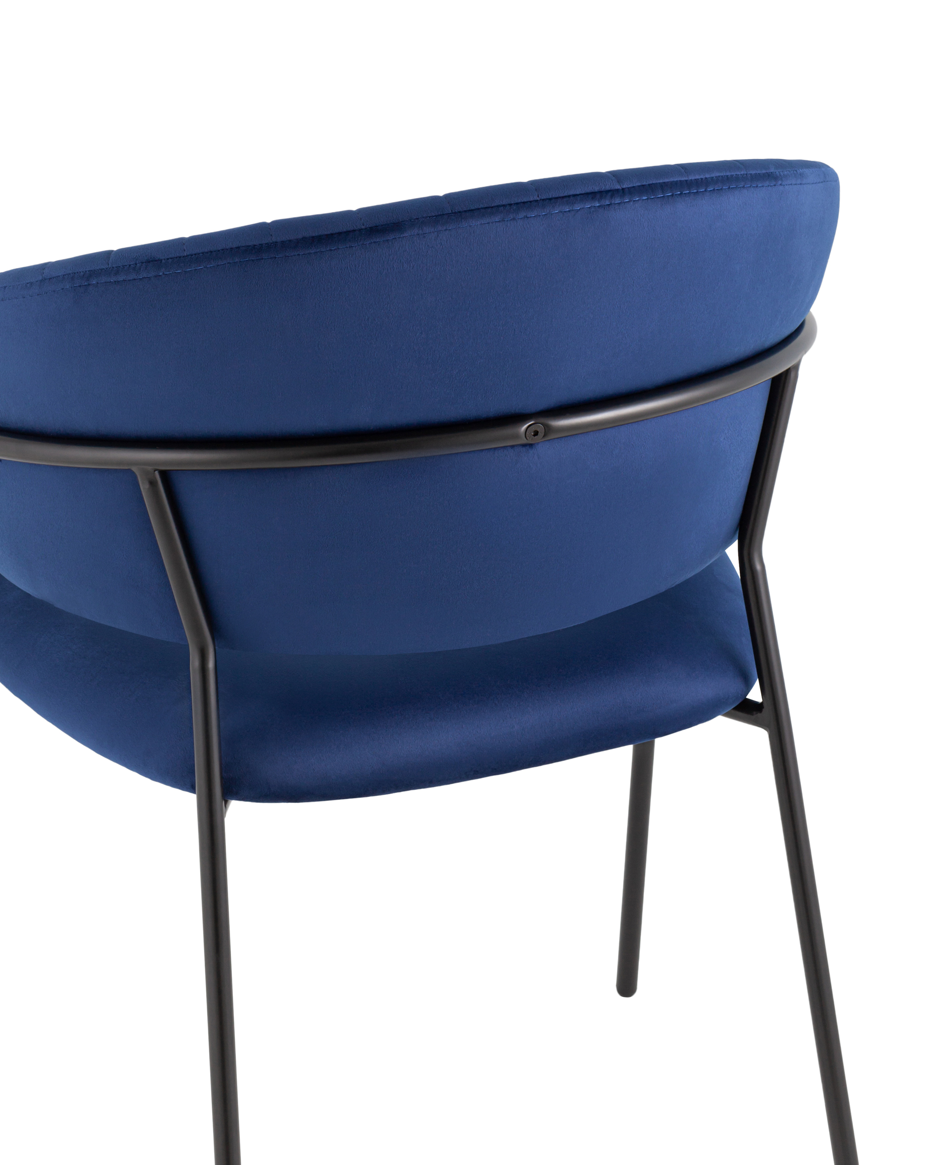 Стул Бруно велюр синий Stool Group