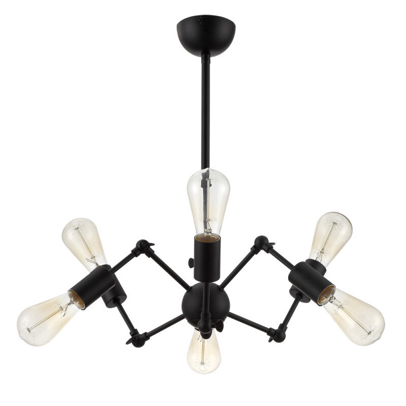 Люстра на штанге Arte Lamp A9190LM-6BK