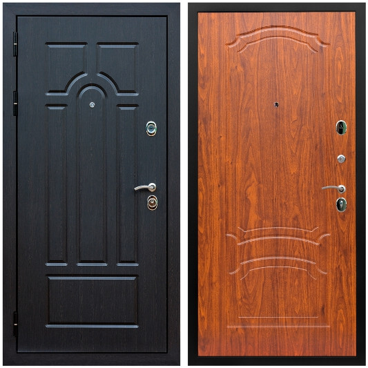 Дверь входная Graf Эврика МДФ 10 мм ФЛ-58 Венге / МДФ 16 мм ФЛ-140 Мореная береза