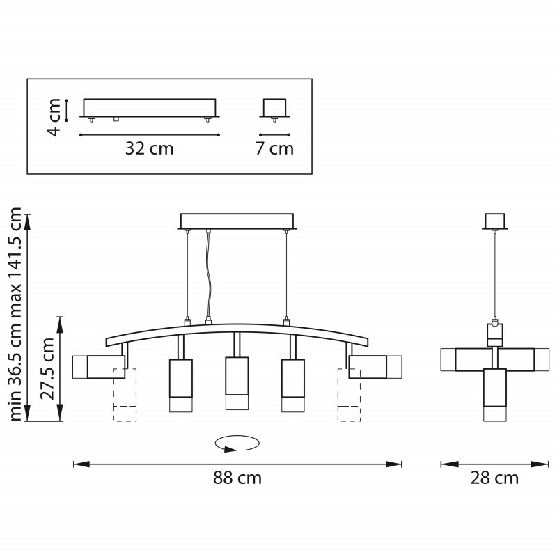 Подвесная люстра Lightstar LR7353751