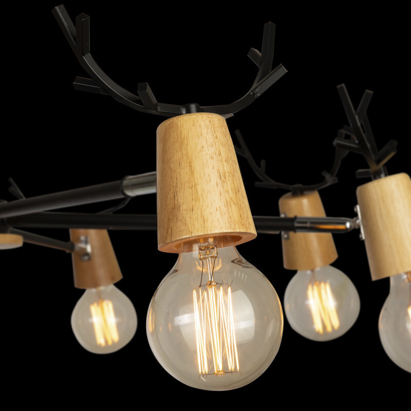 Люстра на штанге LOFT IT 10024/8 Black