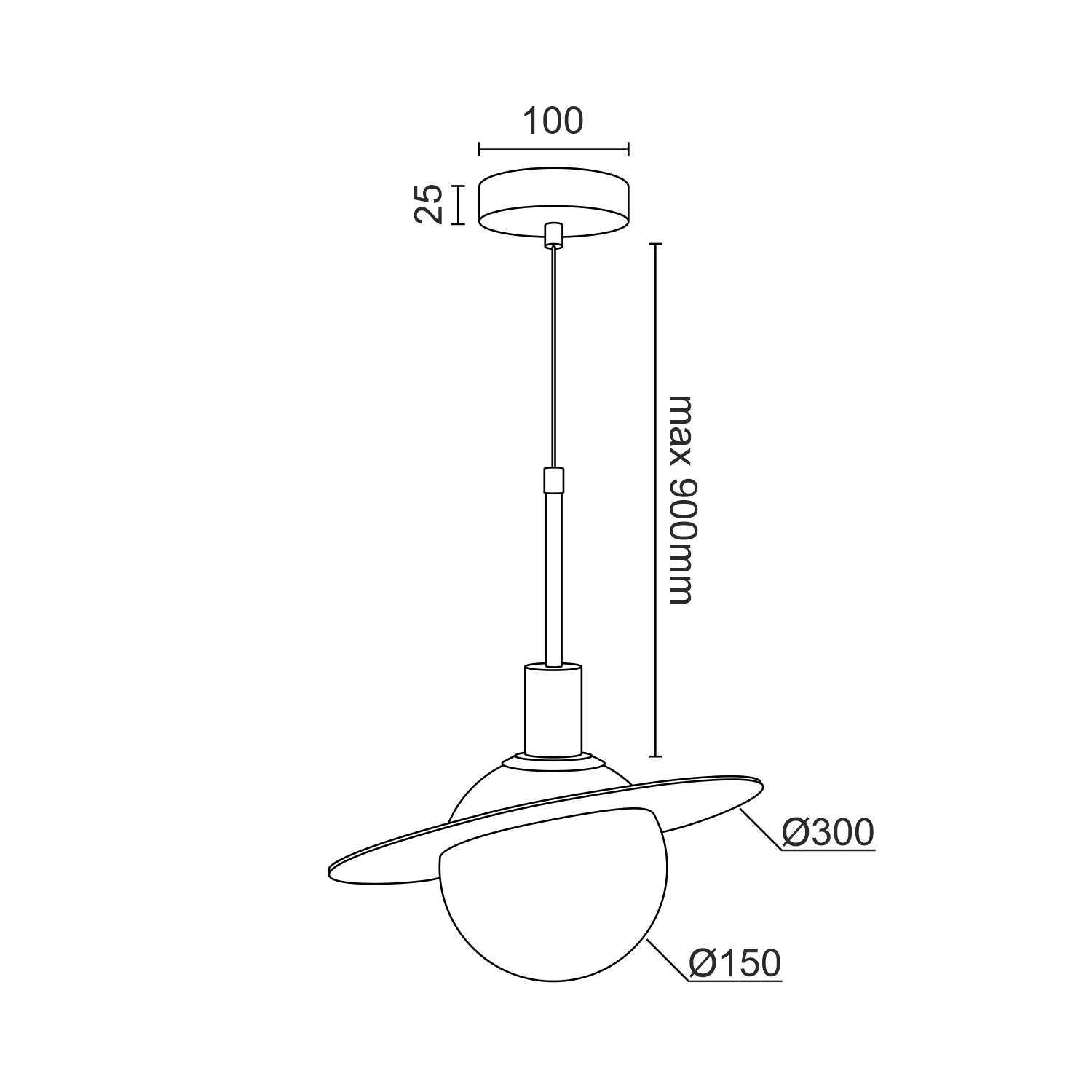 Подвесной светодиодный светильник Ledron 10108P/S