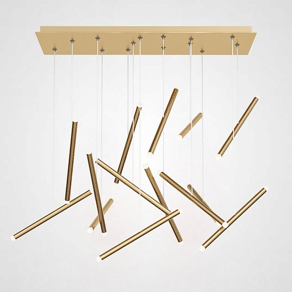Люстра Dutti D0068 LED Chandelier Modern 14 Gold by ImperiumLoft