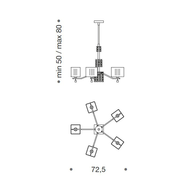 Люстра IDL 387/5 ice