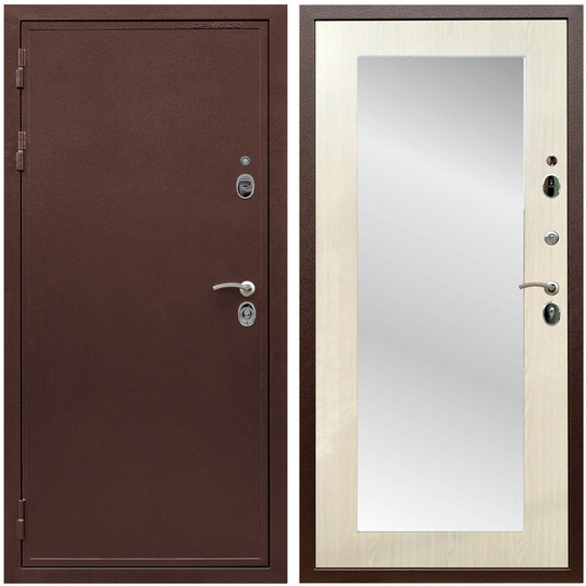 Дверь входная Graf Лондон Антик медь / МДФ 10 мм ФЛЗ пастораль Сандал белый