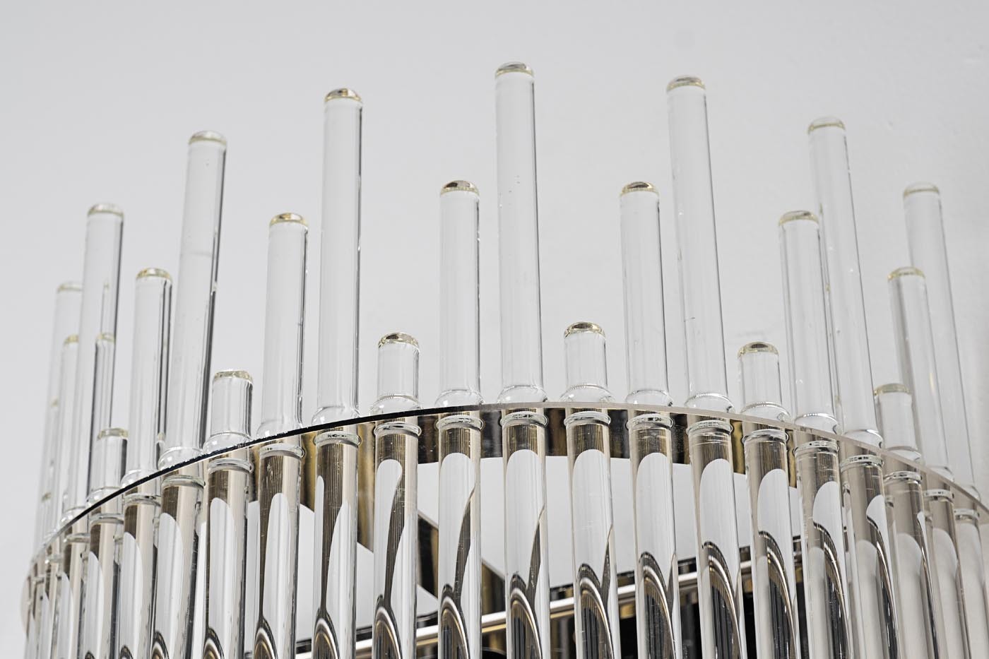 Бра из прозрачного стекла (хром) Garda Decor K2KR1137W-2