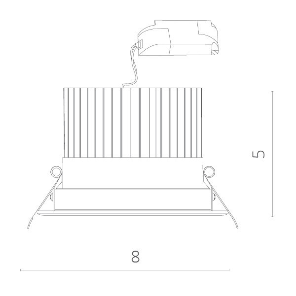 Встраиваемый светильник Arte Lamp A3307PL-1WH