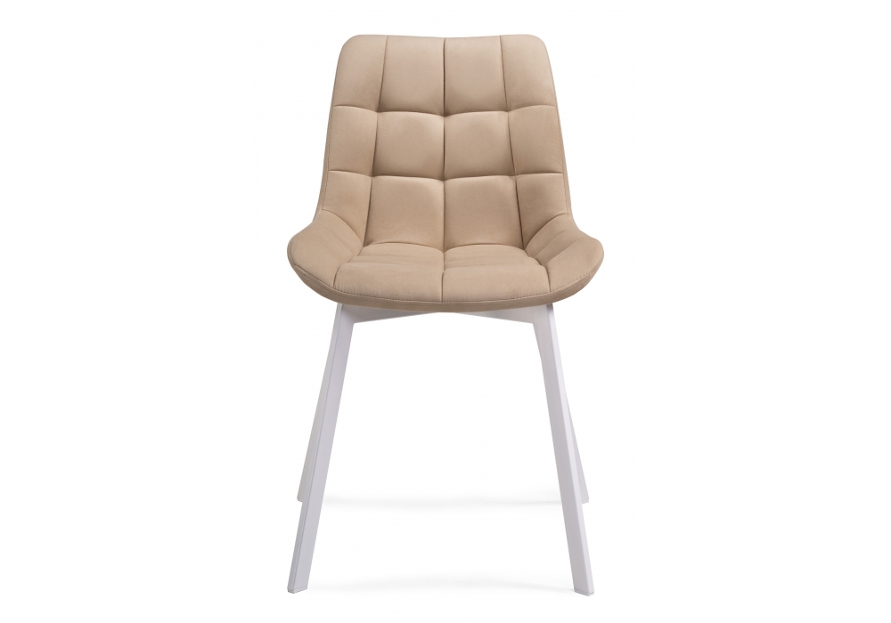Стул Woodville Челси белый / бежевый 489740