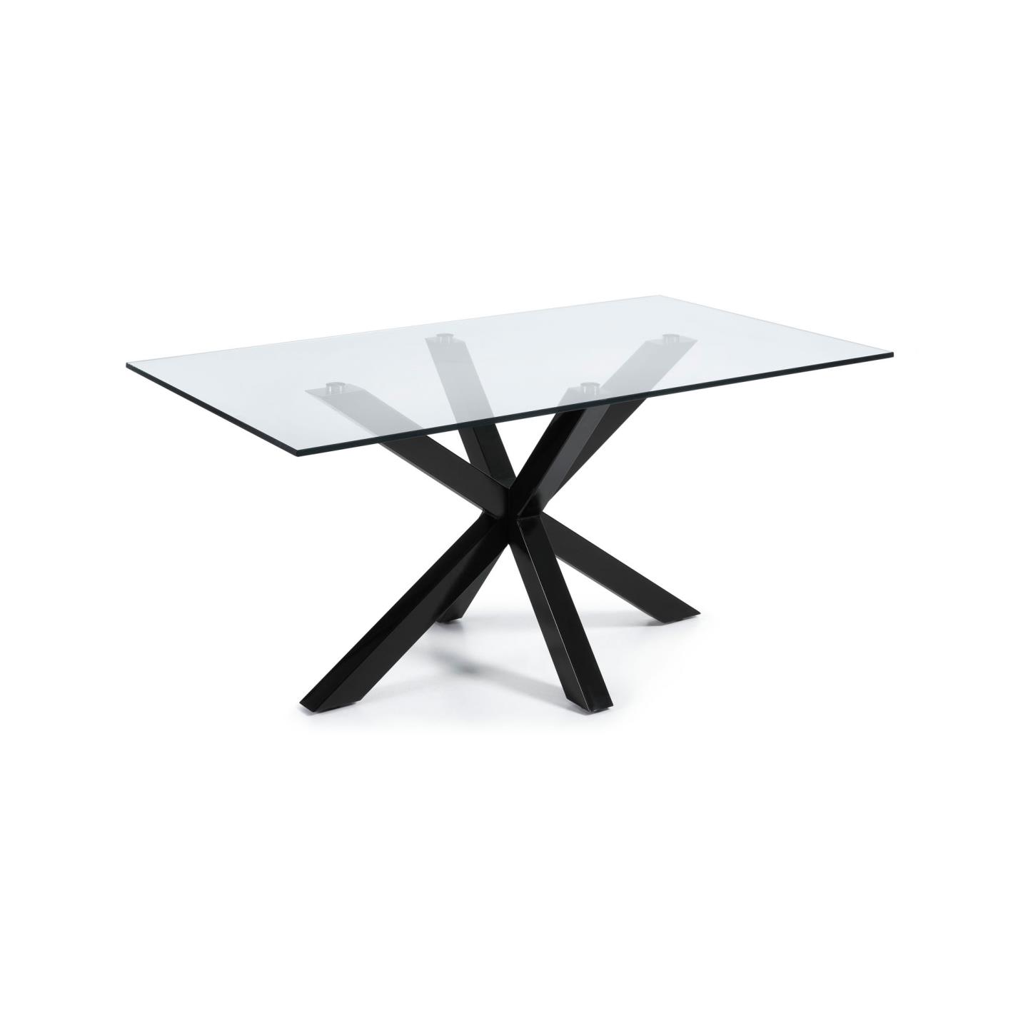 Стол Arya 160x90 стекло черный La Forma (ex Julia Grup)