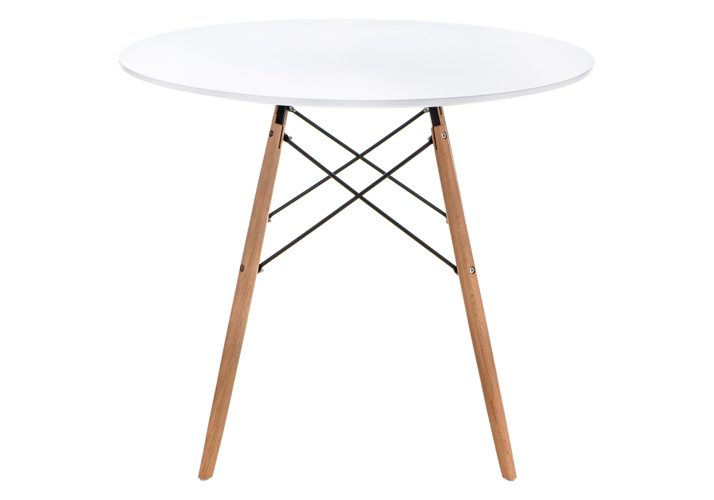 Стол деревянный Woodville Table 90 white / wood 15364