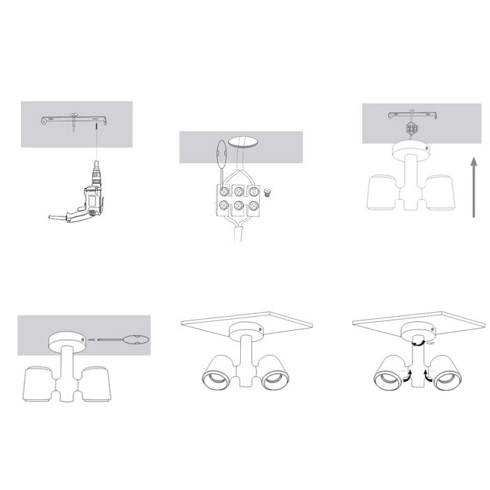 Точечный светильник RESTON PLANK L1 3000 К by ImperiumLoft