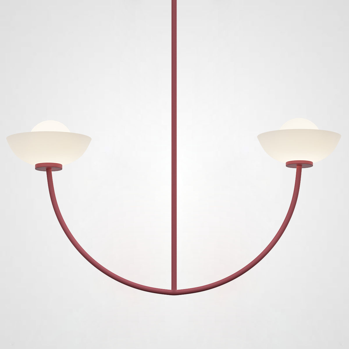 Потолочная люстра INELDA L2 Red by ImperiumLoft