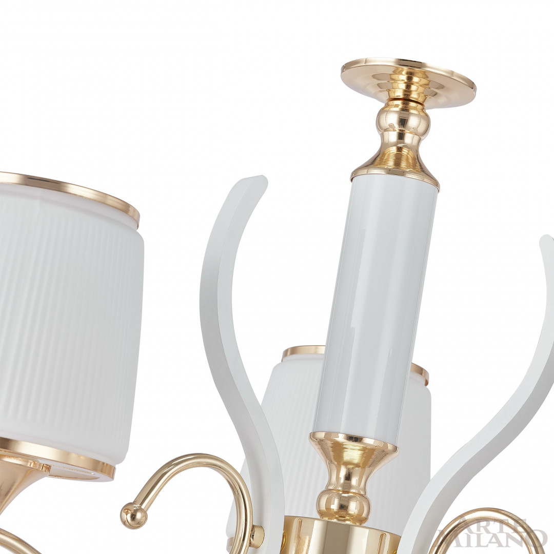 Люстра подвесная с плафонами 303857/3 Wh/Gd Arte Milano