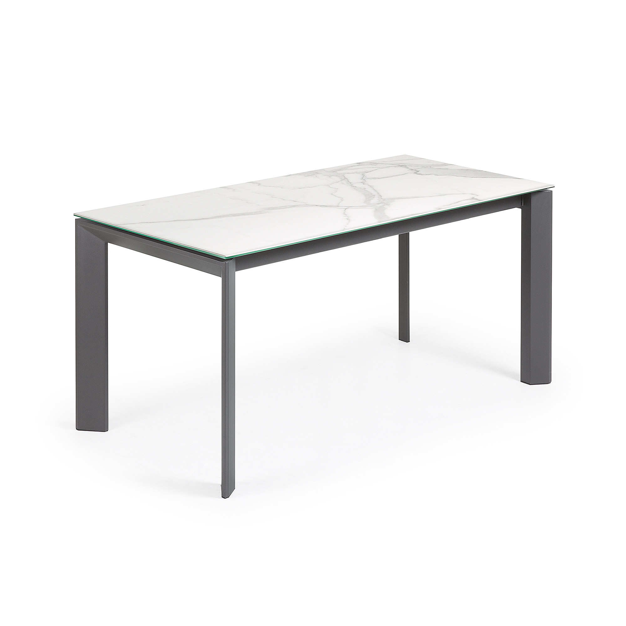 Стол Atta 160 (220) x90 антрацит, керамика La Forma (ex Julia Grup)