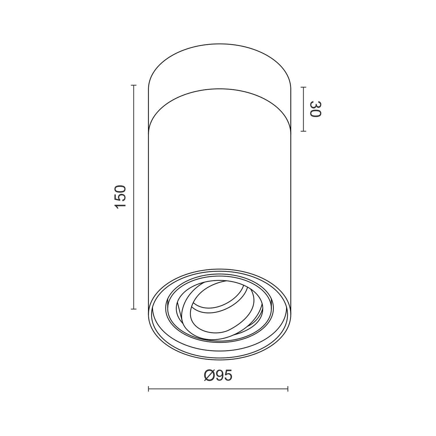 Накладной светильник под сменную лампу HDL5600 Wooden Alum