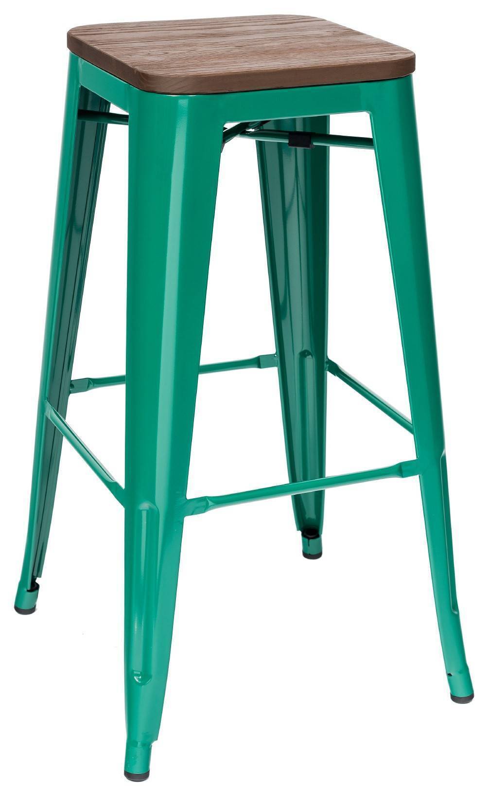 Стул барный TOLIX WOOD аквамарин Stool Group