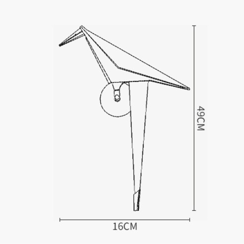 Бра Mi Perch Light Wall origami by ImperiumLoft