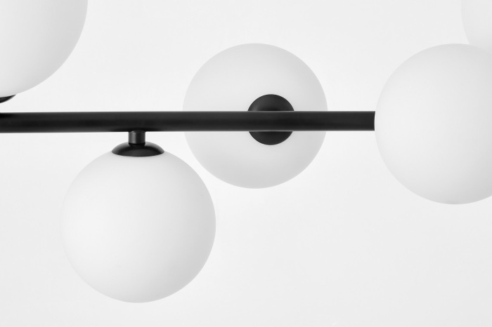 Потолочная люстра Lumina Deco LDP 7036-7 BK+WT