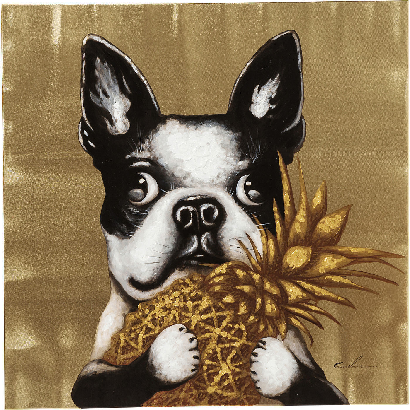 Картина Dog with Pineapple 60442 KARE