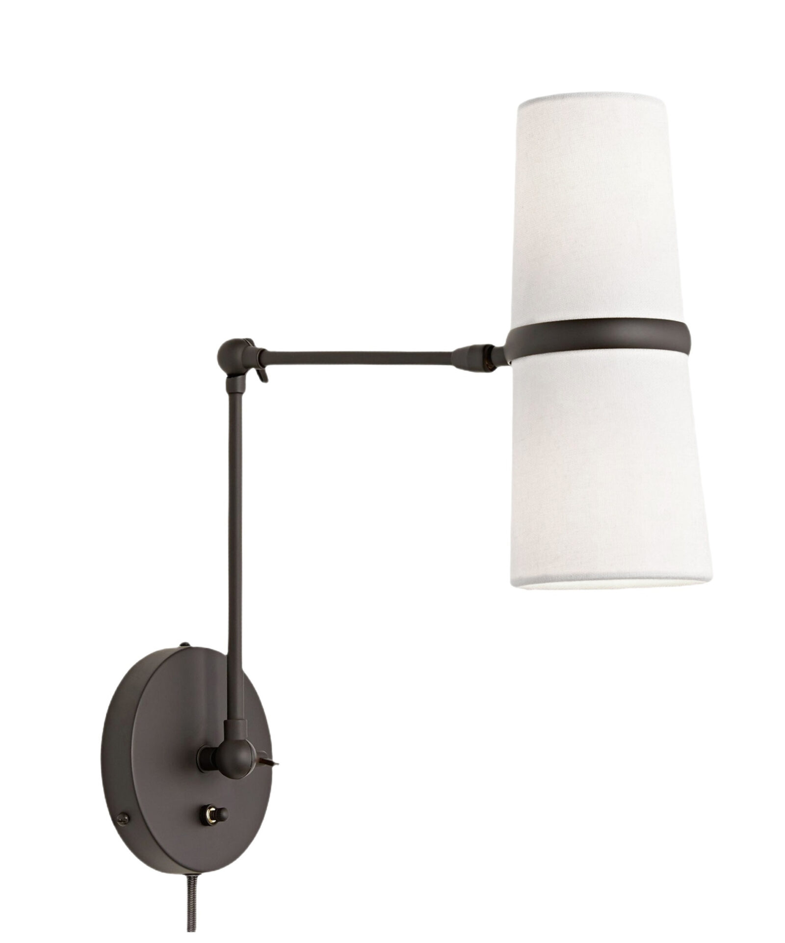 Чёрное бра Флемиш на шарнире с проводом Louvre Home JJ11114-2WC