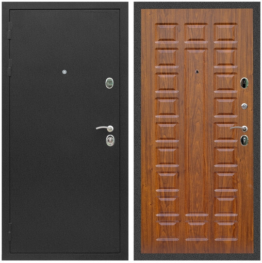 Дверь входная Graf Люкс ТП-70 Черный крокодил / МДФ 16 мм ФЛ-183 Мореная береза