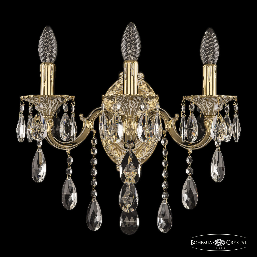 Бра бронзовые с хрусталём 7201B10/3/175 B GW