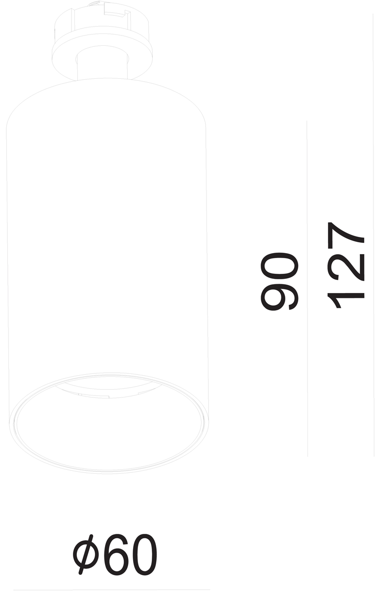 Светодиодный светильник для накладного основания серии Donolux DL18629/01 White С