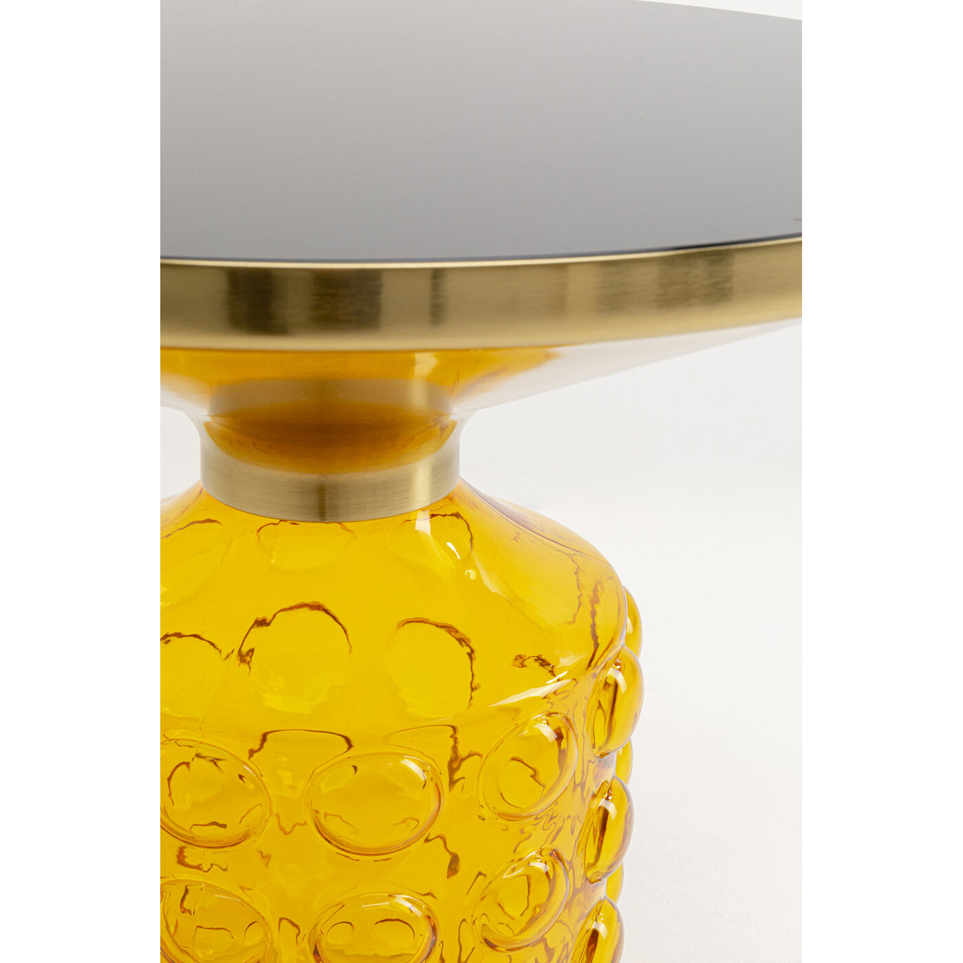 Стол приставной Lola Yellow Ø50cm KARE 70643